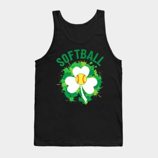 Irish St Patricks Softball Baseball Player Tank Top